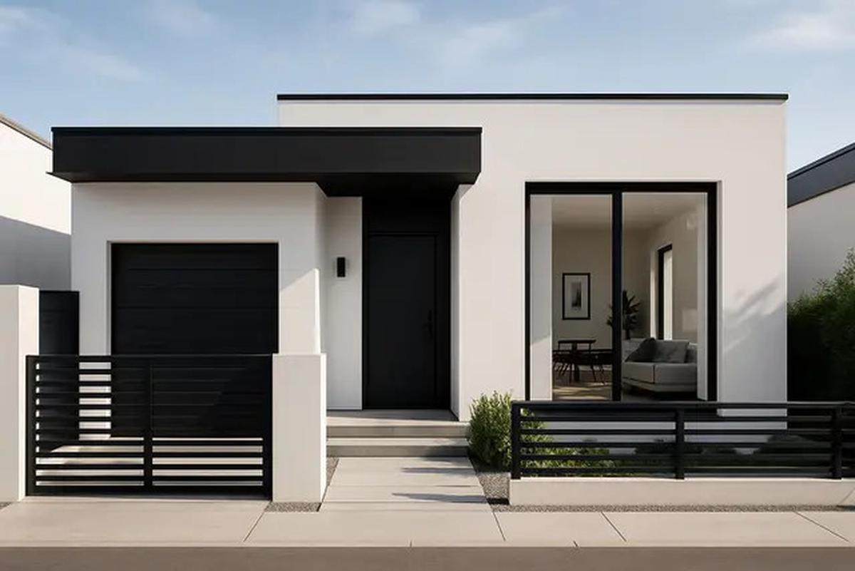 7 Gambar Rumah Sederhana Hitam Putih, Cocok untuk Area Perkotaan Maupun Perdesaan
