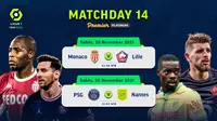 Jadwal dan Live Streaming Liga Prancis 2021/2022 Matchday 14 di Vidio Pekan Ini. (Sumber : dok. vidio.com)