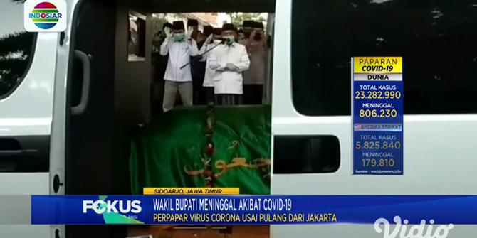 VIDEO: Penghormatan Terakhir kepada Plt Bupati Sidoarjo Nur Ahmad Syaifuddin di Pendopo