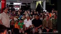 Momen Prabowo Rayakan Tahun Baru Bersama Pengungsi di Tapsel, Ajak Nyanyi Lagu Tanah Airku