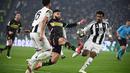 Hingga turun minum, Juventus unggul 1-0 atas PSV Eindhoven. (Isabella BONOTTO/AFP)