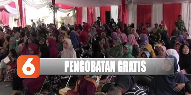 YPP SCTV-Indosiar dan TNI AD Berikan Pengobatan serta Sembako Gratis di Gresik