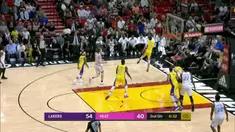 Berita video game recap NBA 2017-2018 antara LA Lakers melawan Miami Heat dengan skor 131-113.
