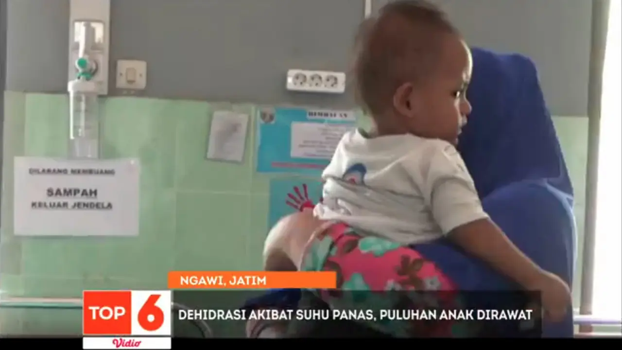 Puluhan Anak Dirawat Karena Dehidrasi Akibat Suhu Panas. sumberfoto: SCTV
