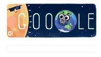 Google Doodle Ikut Rayakan Gerhana Matahari Total