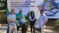 Unika Atma Jaya menanam 620 pohon dan menebar 6.200 bibit ikan menyambut Hari Lingkungan Hidup 2022. (Ist)