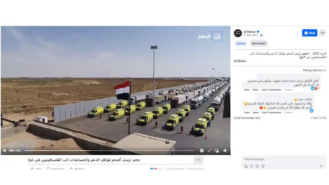 <p>Penelusuran klaim video konvoi bantuan untuk Palestina yang dirampas Israel</p>