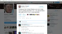 Respons Presiden Amerika Serikat Donald Trump atas Teror London 3 Juni 2017 (Twitter)