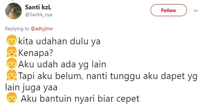 menolak putus