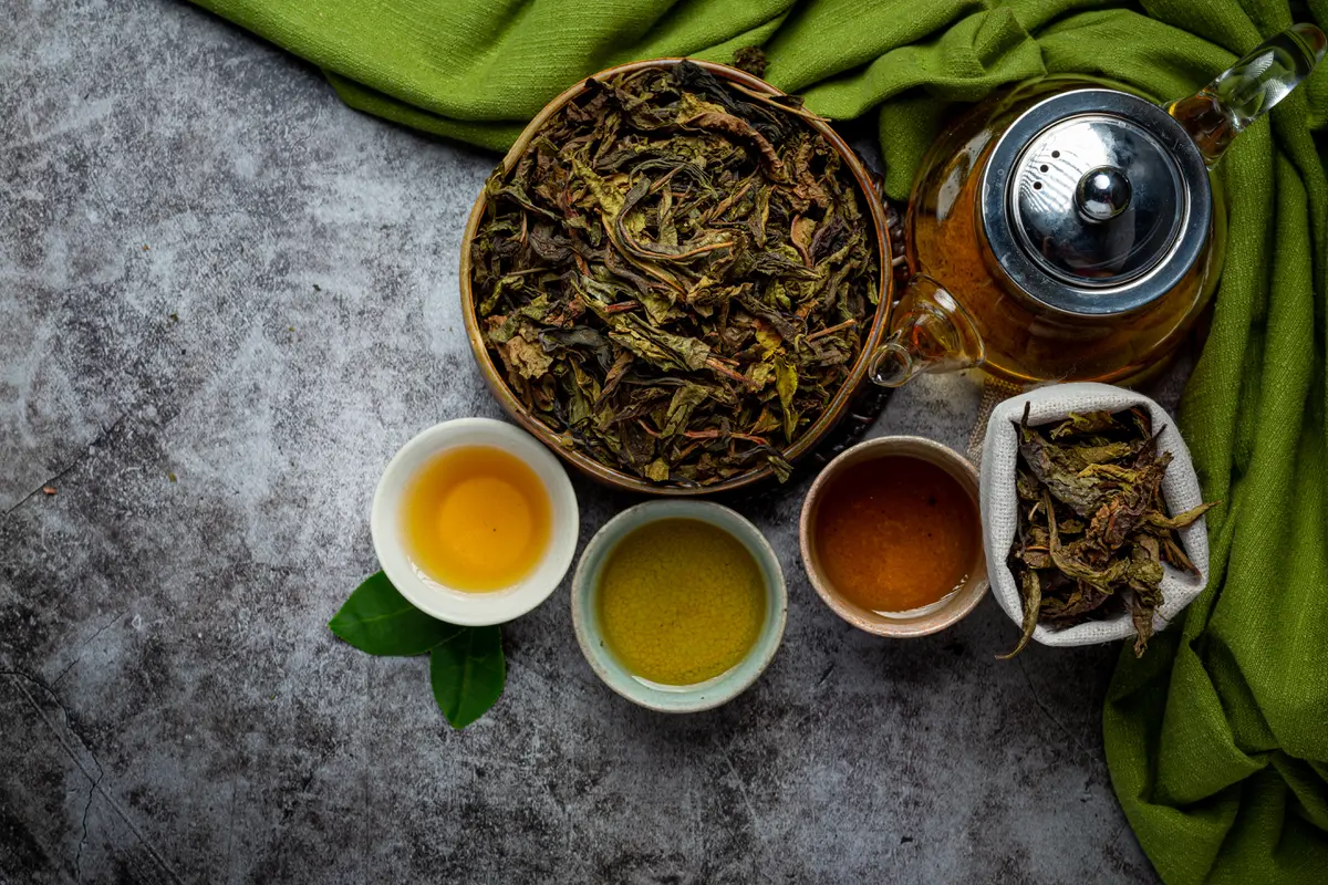 Ilustrasi teh oolong