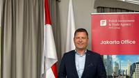 Vice President Polish Investment and Trade Agency (PAIH) Łukasz Gwiazdowski dalam wawancara ekslusif yang diikuti Liputan6.com di Polandia, Senin (16/6/2025). (Liputan6.com/Benedikta Miranti)