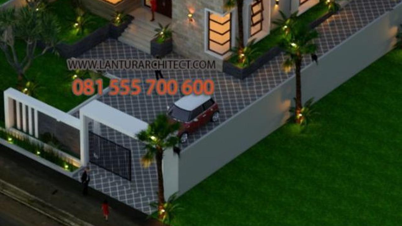 Desain Rumah Melebar 1 Lantai