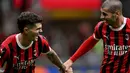Gol Christian Pulisic pada menit ke-43 semakin memperlebar keunggulan Rossoneri atas Lecce. (Gabriel BOUYS/AFP)