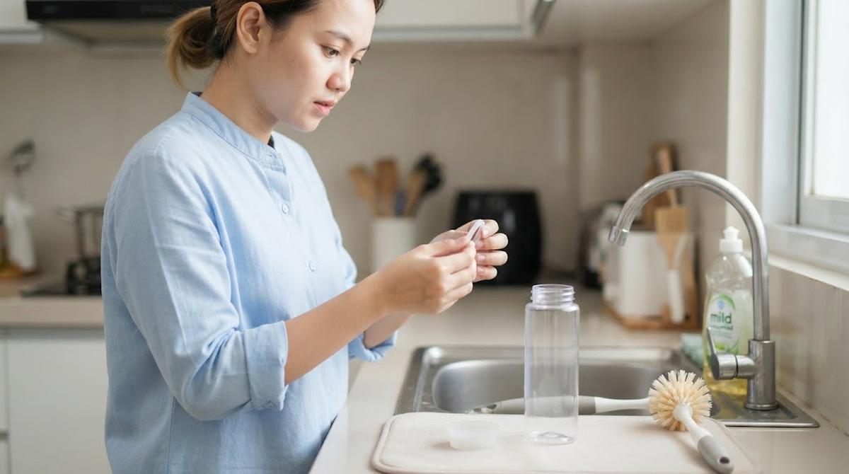 Cara Menghilangkan Bau Pada Tutup Botol Minum yang Memiliki Silikon (AI Generated)
