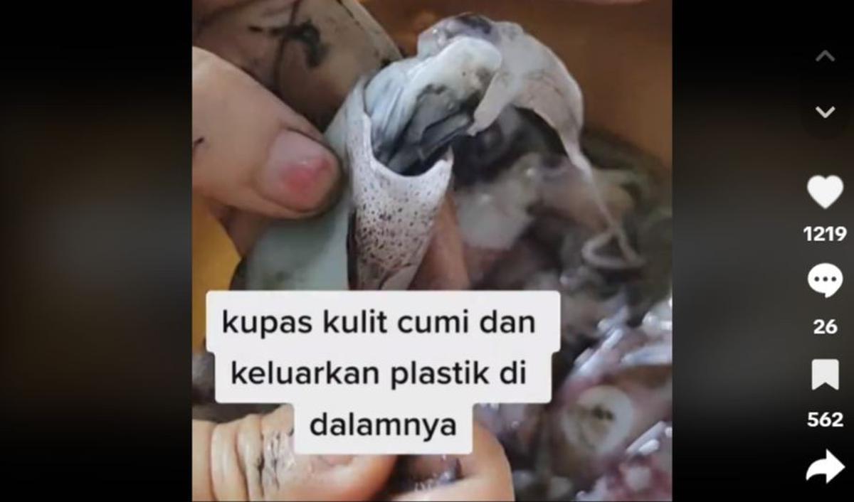 <b>1. Bersihkan Kulit Cumi</b>