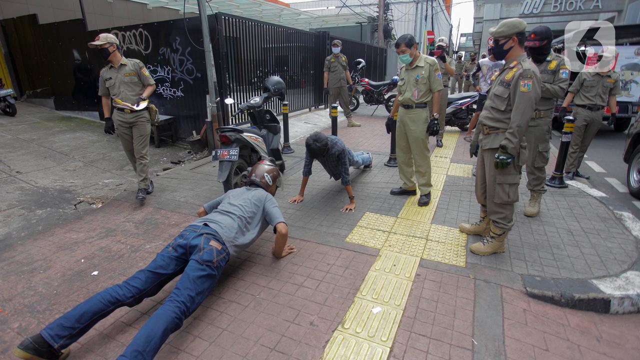 Penertiban PSBB Tidak Pakai Masker