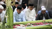 Sekjen Partai Gerindra Ahmad Muzani berziarah ke makam Habib Sholeh, Tanggul, Jember, Jawa Timur (Istimewa)