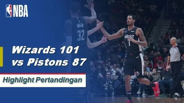Cuplikan Pertandingan : Wizards 101 VS Pistons 87