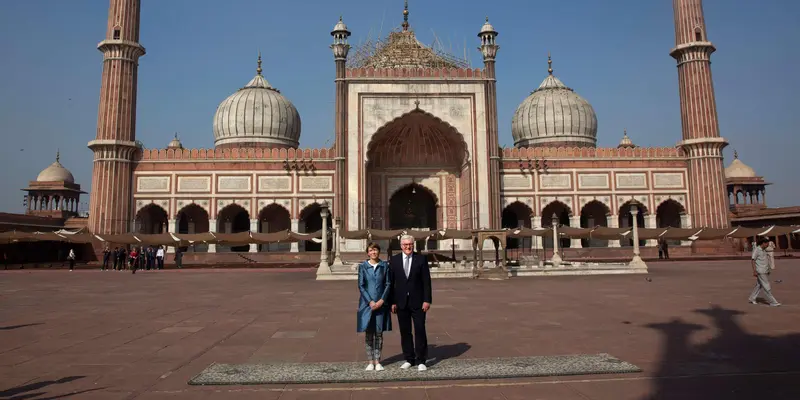 Presiden Jerman Kunjungi Masjid Terbesar di India