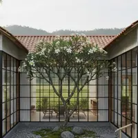 Gambar Rumah Minimalis Modern Kekinian dengan Sentuhan Alami/ Ilustrasi Gemini AI