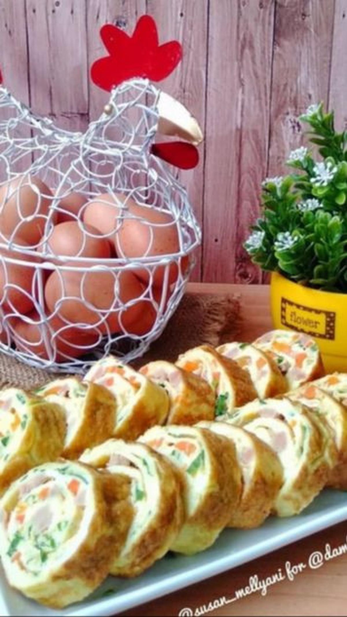 10. Resep Buat Buka Puasa dan Sahur: Telur Gulung<br>