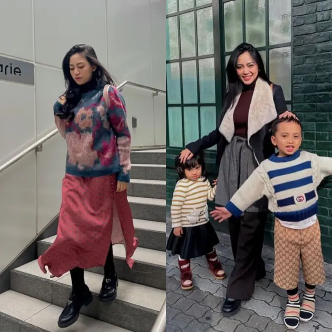 6 Gaya Rachel Vennya Liburan di Jepang Bareng Buah Hati, Tuai Pujian dengan Busana Tertutup