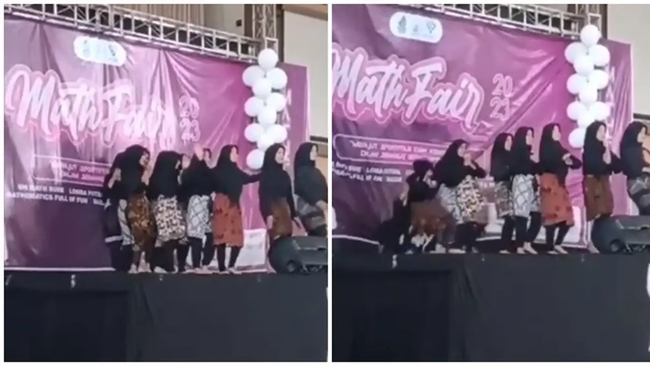 Viral Momen Apes Penari Jatuh dari Panggung, Tanggung Malu Bersama-sama
