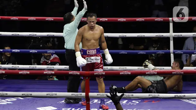 Daud Yordan Tumbangkan Perlawanan Petinju Thailand