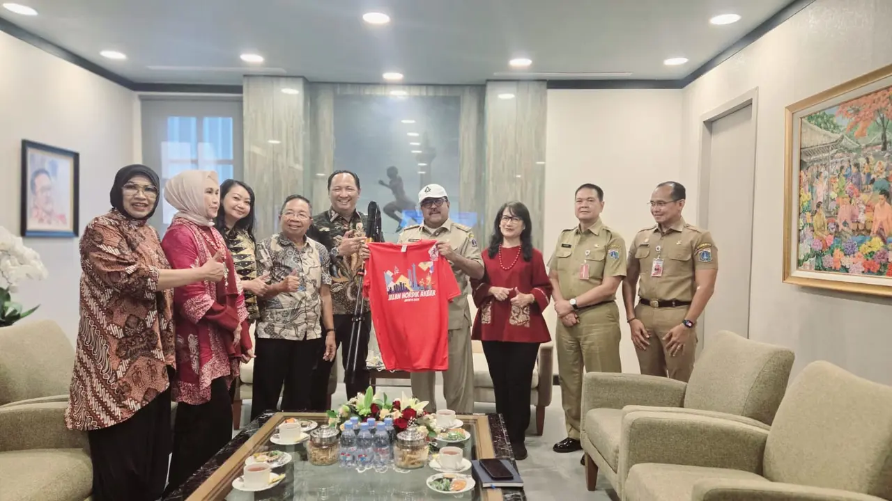 Pengurus KJNI dalam audiensi dengan Wagub DKI, H. Rano Karno di Kantor Balai Kota Jakarta, Selasa, 08 Juli 2025.