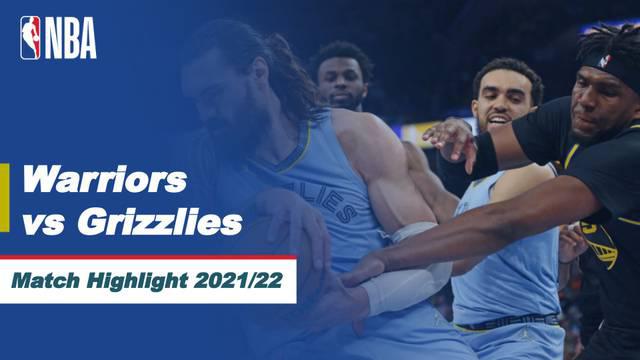 Berita video highlights laga ketiga semifinal wilayah barat Playoff NBA 2022 antara Golden State Warriors melawan Memphis Grizzlies yang berakhir dengan skor 142-112, Minggu (8/5/2022) pagi hari WIB.