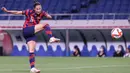 Pada menit-menit akhir pertandingan, Amerika Serikat malah berhasil lesatkan tiga gol. Christen Press dan Alex Morgan menjadi aktor gol mereka pada menit ke-80 dan ke-88. Sedangkan satu gol tambhan diciptakan oleh gol bunuh diri dari Catherin Joan Bott di menit injury time. (Foto: AFP/Ayaka Naito)