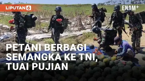 VIDEO: Viral Petani Berbagi Semangka untuk Prajurit TNI, Tuai Pujian Warganet