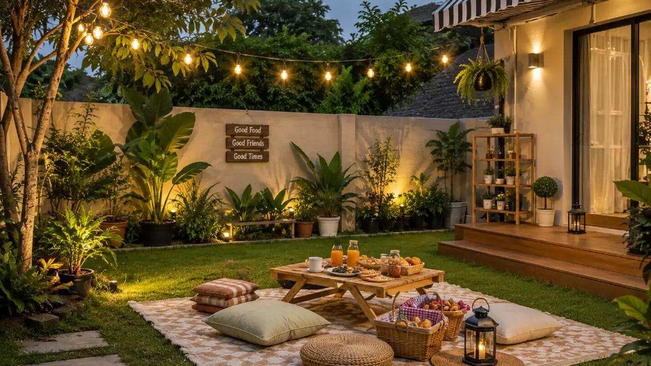 Area Piknik Kecil di Halaman Belakang Rumah