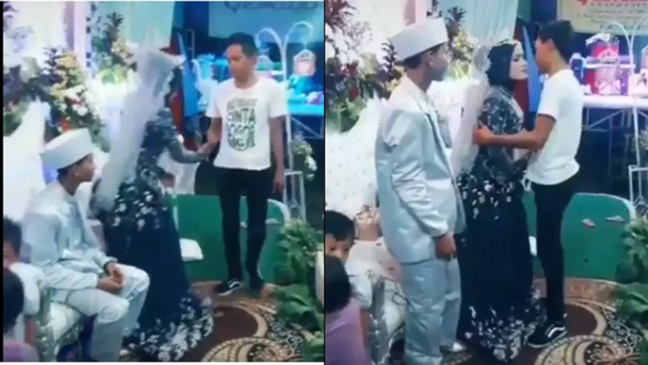 Aksi Pria (Sumber: Twitter/midiahn)