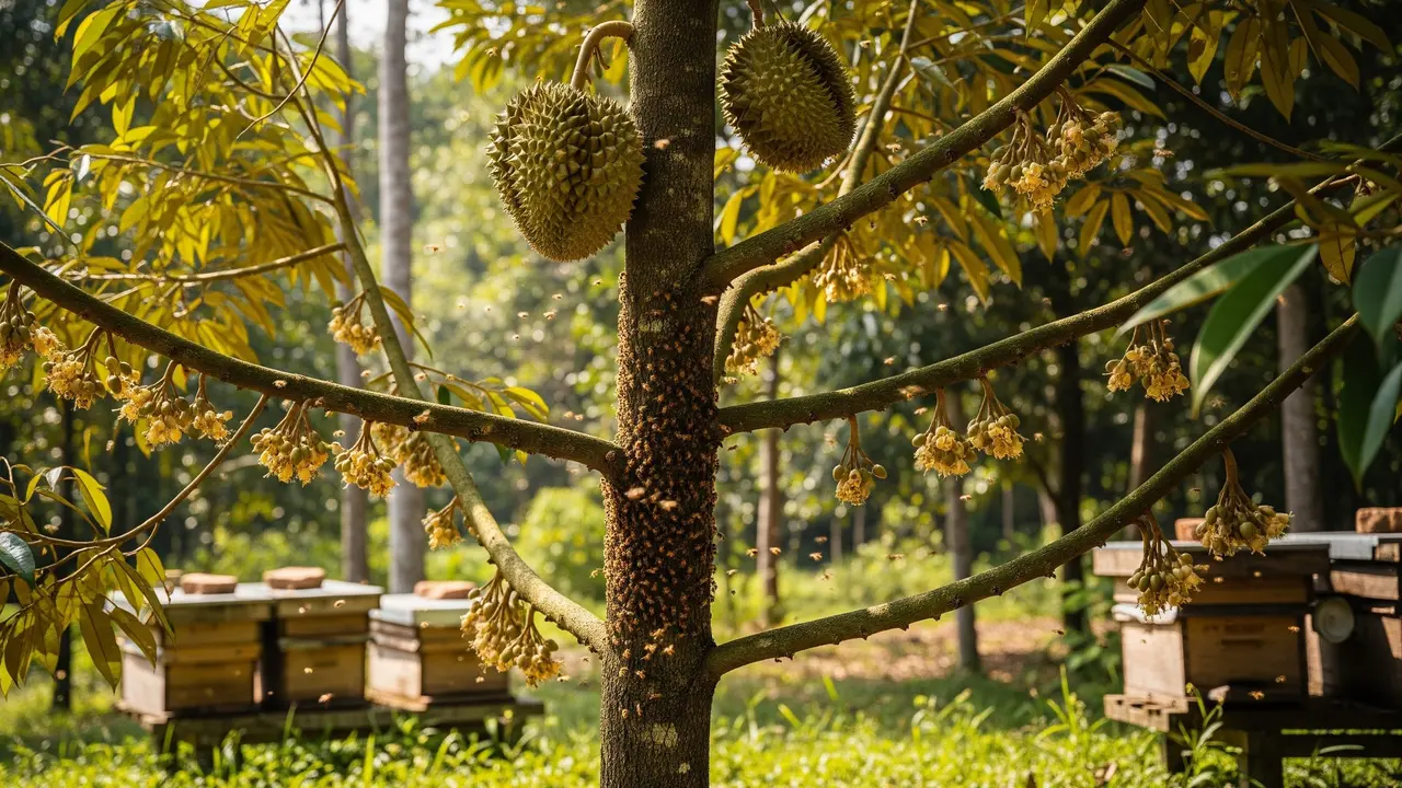 Ilustrasi Pohon Durian