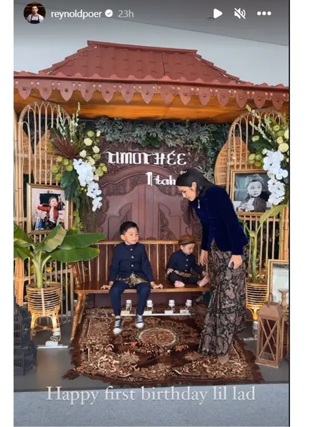 6 Potret Ultah Anak Chef Arnold Bertema Adat Jawa, Reynold Poernomo Hadir