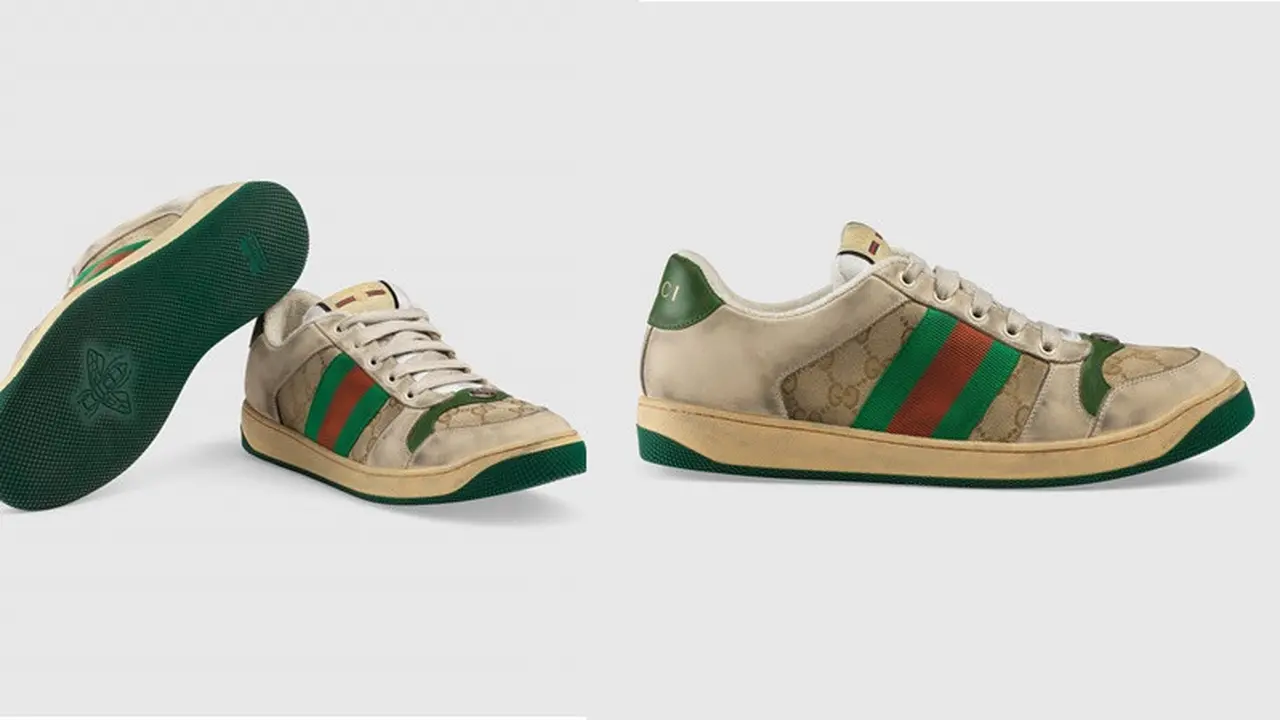 Gucci Keluarkan Sepatu Baru, Meski Terlihat Kumal Harganya Mahal Lho