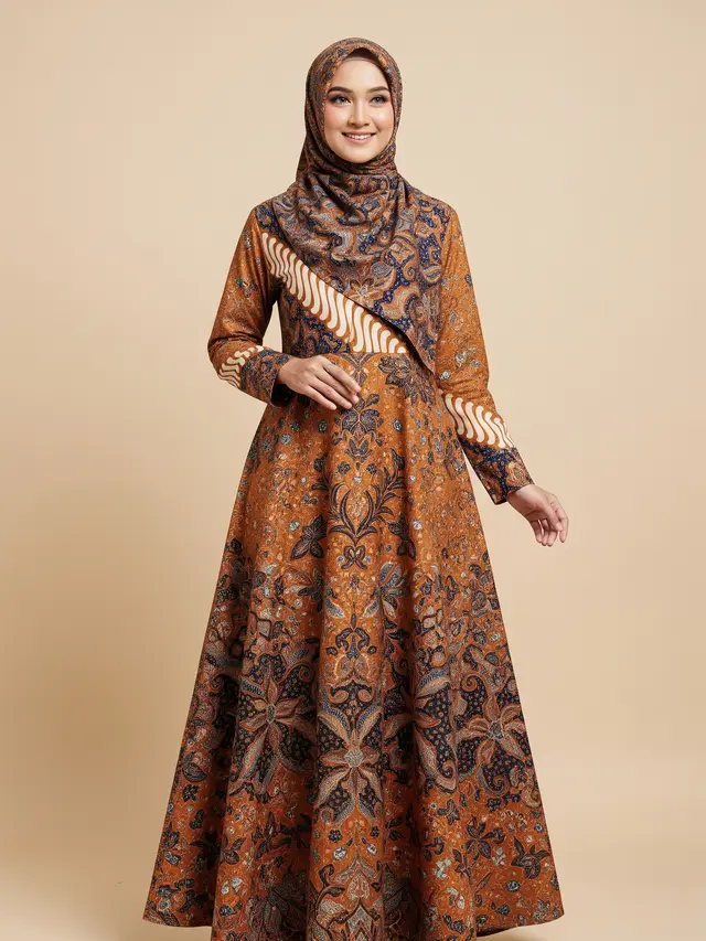 9 Model Gamis Batik Wanita untuk Seragam Arisan, Tampil Kompak dan Anggun
