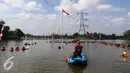 Suasana upacara Bendera HUT Kemerdekaan RI ke 71, yang diikuti sekitar 250 pelajar dan mahasiswa di Setu Tujuh Muara, Pamulang, Tangerang Selatan, Rabu (17/08). (Liputan6.com/Fery Pradolo)