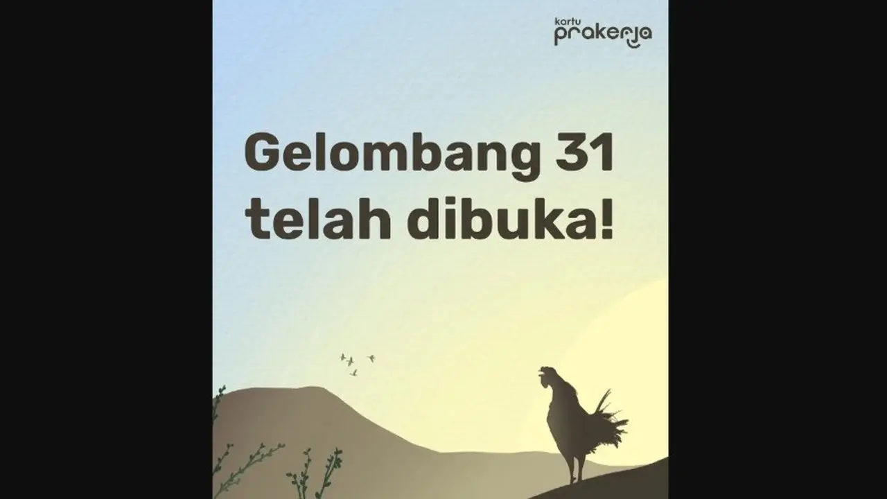 Login Prakerja.go.id Sudah Bisa Dilakukan untuk Daftar Kartu Prakerja Gelombang 31