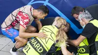 Kena Tembakan Ronaldo, Steward Wanita Young Boys vs MU Sempat Takut Mati