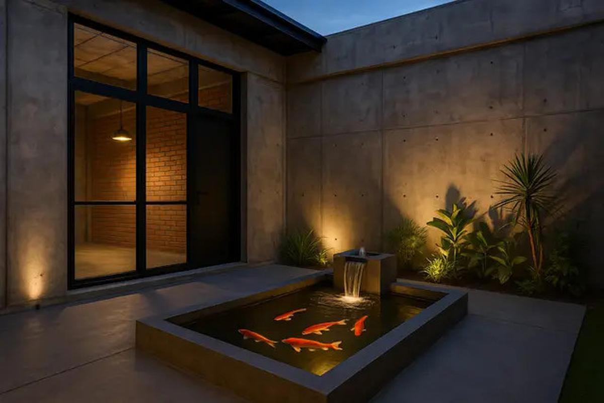 7 Inspirasi Model Rumah Sederhana dengan Kolam Ikan di Depan, Jadi Tren di 2025