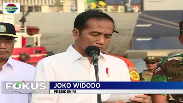 Presiden Jokowi mendapatkan pemaparan proses pencarian dan evakusi pesawat serta korban dari masing-masing pihak.