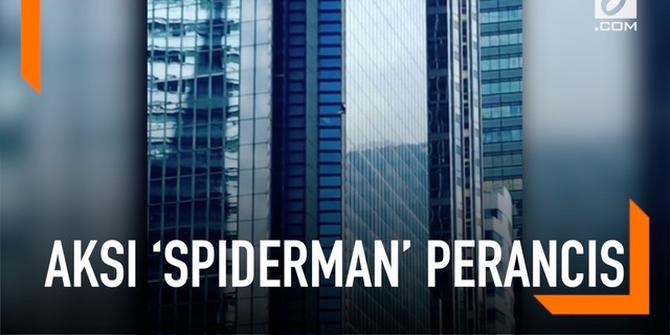 VIDEO: 'Spiderman' Prancis Panjat Menara 47 Lantai