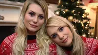 Sara dan Shannon, kembar tapi tak miliki hubungan darah dan bertemu langsung lewat Twinstrangers.com (sumber. Youtube.com)