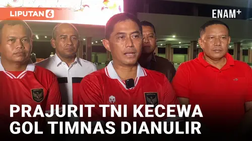VIDEO: Nobar Laga Kontra Uzbekistan, TNI dan Warga Kecewa Gol Timnas Indonesia U-23 Dianulir
