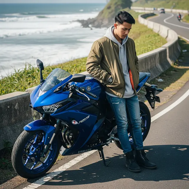 5 Prompt Bikin Foto Pria dan Motor Super Keren di Gemini AI, Unik dan Mudah