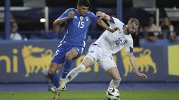Timnas Italia meraih kemenangan 1-0 atas Bosnia. (Massimo Paolone/LaPresse via AP)