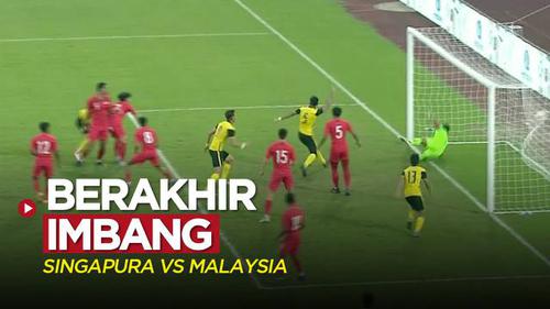 VIDEO: Highlights Singapura Imbang Kontra Malaysia 2-2 di Grup B SEA Games 2021