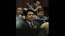 Komisioner ‎KPU Husni Kamil Manik dalam rapat bersama KPU dan Bawaslu di Gedung DPR, Jakarta, Senin (1/9/14). (Liputan6.com/Johan Tallo)